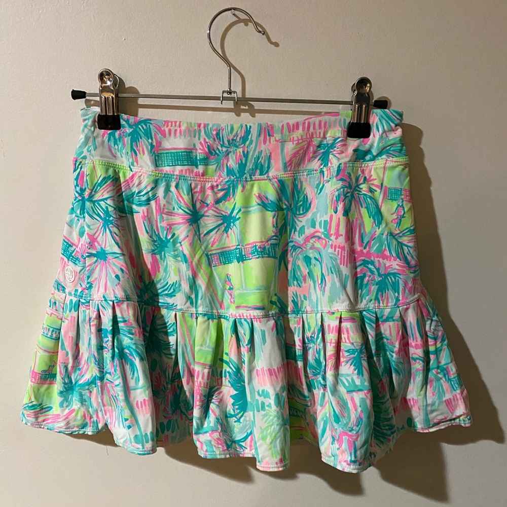 colorful lilly pulitzer mini tennis skirt